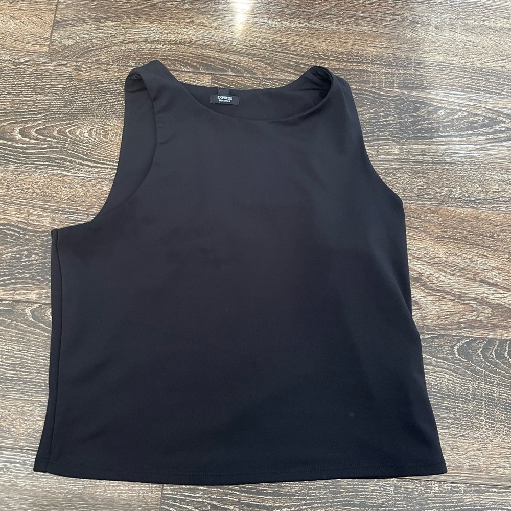 Express body contour high neck tank top Large